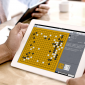 Go Eye on an iPad - beautiful board and stone effects on large screen (small thumbnail board images used to show variations)